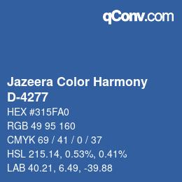 Farbcode: Jazeera Color Harmony - D-4277 | qconv.com