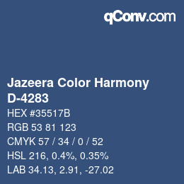 カラーコード: Jazeera Color Harmony - D-4283 | qconv.com