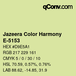 Farbcode: Jazeera Color Harmony - E-5153 | qconv.com