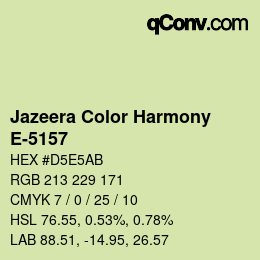 カラーコード: Jazeera Color Harmony - E-5157 | qconv.com