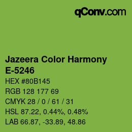 Color code: Jazeera Color Harmony - E-5246 | qconv.com