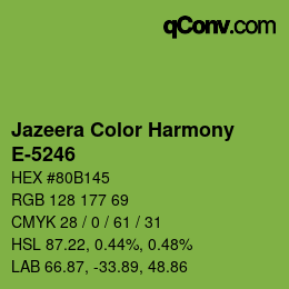 カラーコード: Jazeera Color Harmony - E-5246 | qconv.com