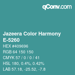 Farbcode: Jazeera Color Harmony - E-5260 | qconv.com