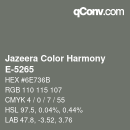 Color code: Jazeera Color Harmony - E-5265 | qconv.com
