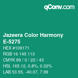 Farbcode: Jazeera Color Harmony - E-5275 | qconv.com