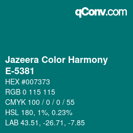 Color code: Jazeera Color Harmony - E-5381 | qconv.com