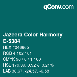 Color code: Jazeera Color Harmony - E-5384 | qconv.com