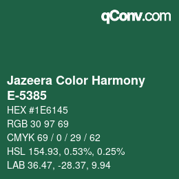 Farbcode: Jazeera Color Harmony - E-5385 | qconv.com
