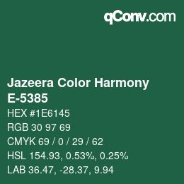 Color code: Jazeera Color Harmony - E-5385 | qconv.com