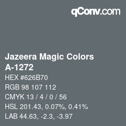 Código de color: Jazeera Magic Colors - A-1272 | qconv.com
