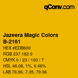 Color code: Jazeera Magic Colors - B-2161 | qconv.com