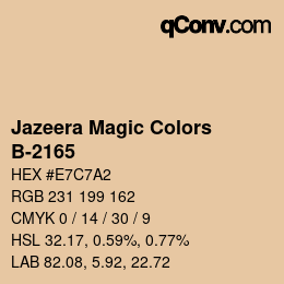 カラーコード: Jazeera Magic Colors - B-2165 | qconv.com