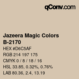Farbcode: Jazeera Magic Colors - B-2170 | qconv.com