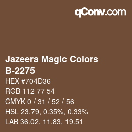 Farbcode: Jazeera Magic Colors - B-2275 | qconv.com