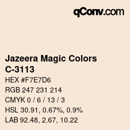 Farbcode: Jazeera Magic Colors - C-3113 | qconv.com