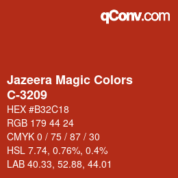 Farbcode: Jazeera Magic Colors - C-3209 | qconv.com