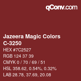 カラーコード: Jazeera Magic Colors - C-3250 | qconv.com