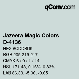 Farbcode: Jazeera Magic Colors - D-4136 | qconv.com