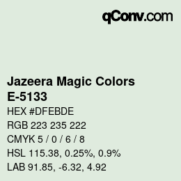 Farbcode: Jazeera Magic Colors - E-5133 | qconv.com