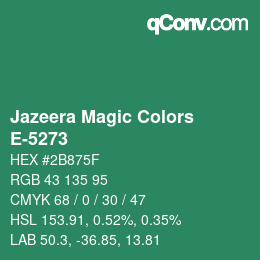 Color code: Jazeera Magic Colors - E-5273 | qconv.com