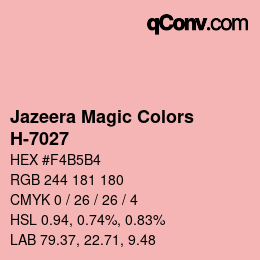 カラーコード: Jazeera Magic Colors - H-7027 | qconv.com