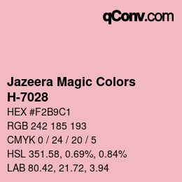 カラーコード: Jazeera Magic Colors - H-7028 | qconv.com