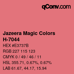 Código de color: Jazeera Magic Colors - H-7044 | qconv.com