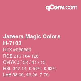 カラーコード: Jazeera Magic Colors - H-7103 | qconv.com