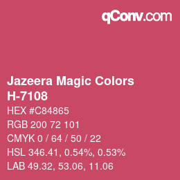 カラーコード: Jazeera Magic Colors - H-7108 | qconv.com