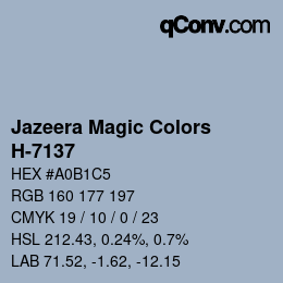 Color code: Jazeera Magic Colors - H-7137 | qconv.com