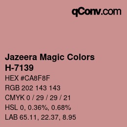 Código de color: Jazeera Magic Colors - H-7139 | qconv.com