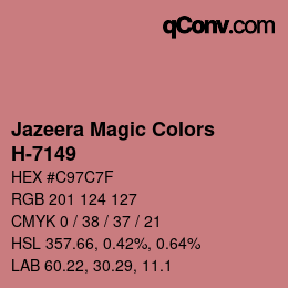 Código de color: Jazeera Magic Colors - H-7149 | qconv.com