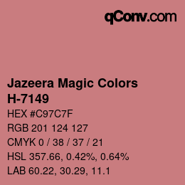 カラーコード: Jazeera Magic Colors - H-7149 | qconv.com