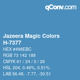 カラーコード: Jazeera Magic Colors - H-7377 | qconv.com