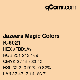 カラーコード: Jazeera Magic Colors - K-6021 | qconv.com