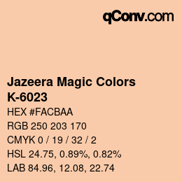 カラーコード: Jazeera Magic Colors - K-6023 | qconv.com