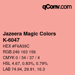 Color code: Jazeera Magic Colors - K-6047 | qconv.com