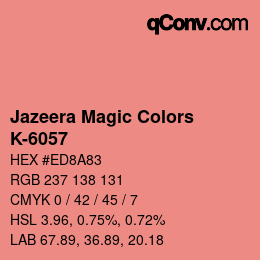 カラーコード: Jazeera Magic Colors - K-6057 | qconv.com