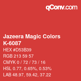 Farbcode: Jazeera Magic Colors - K-6087 | qconv.com