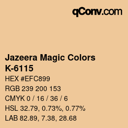 Color code: Jazeera Magic Colors - K-6115 | qconv.com