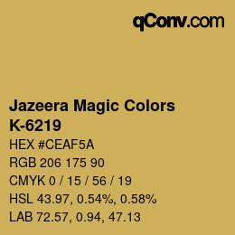 Color code: Jazeera Magic Colors - K-6219 | qconv.com