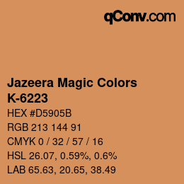 カラーコード: Jazeera Magic Colors - K-6223 | qconv.com
