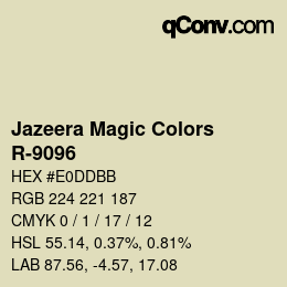 カラーコード: Jazeera Magic Colors - R-9096 | qconv.com