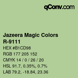 Color code: Jazeera Magic Colors - R-9111 | qconv.com