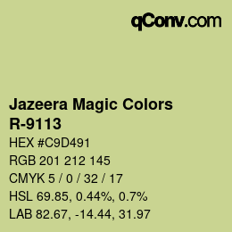 Farbcode: Jazeera Magic Colors - R-9113 | qconv.com