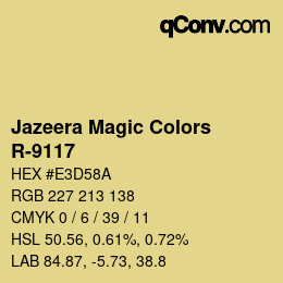 カラーコード: Jazeera Magic Colors - R-9117 | qconv.com