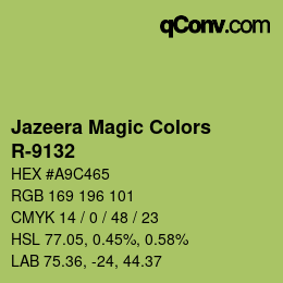 Farbcode: Jazeera Magic Colors - R-9132 | qconv.com