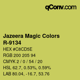 Farbcode: Jazeera Magic Colors - R-9134 | qconv.com