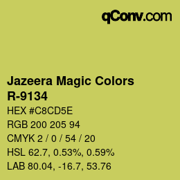 Color code: Jazeera Magic Colors - R-9134 | qconv.com