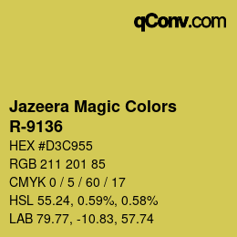 Farbcode: Jazeera Magic Colors - R-9136 | qconv.com